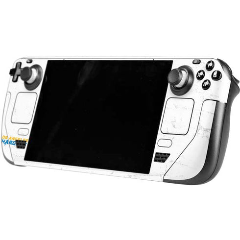 NFL Los Angeles Chargers Distressed Steam Deck Handheld Gaming Computer Skin